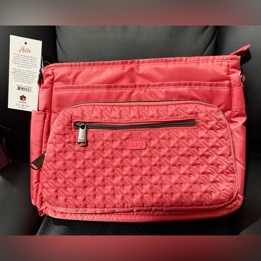 Lug Shimmy Crossbody Bag in Watermelon NWT